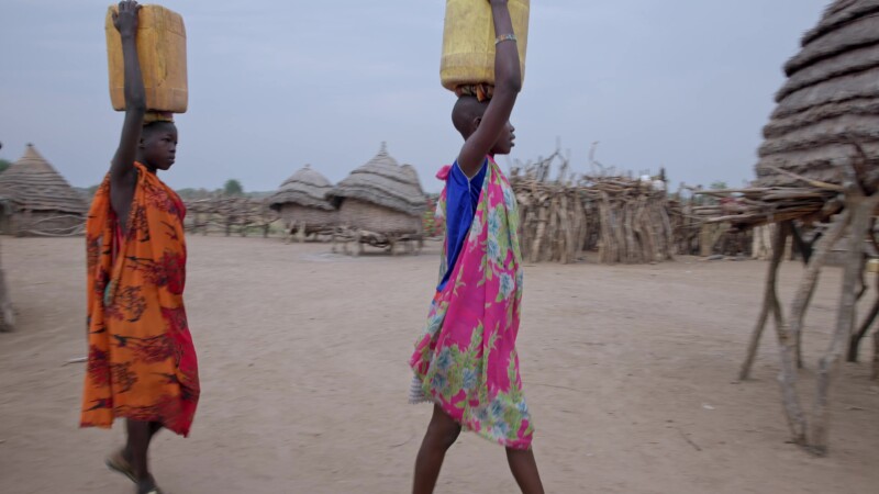 Collecting Water — Africa, South Sudan, Rural, Remote, Pastoralists