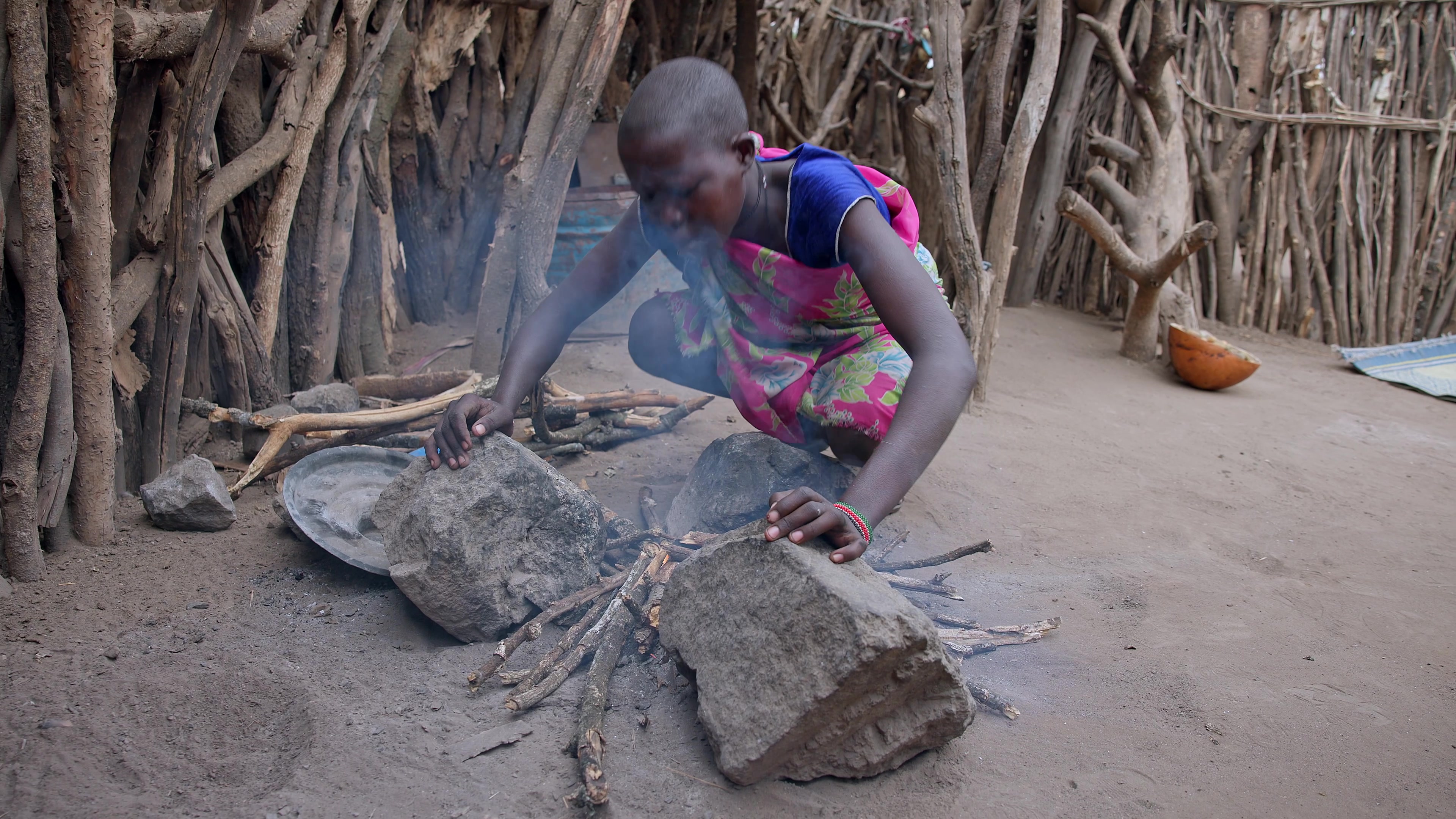 Cooking over a Three Stone Fire in Africa