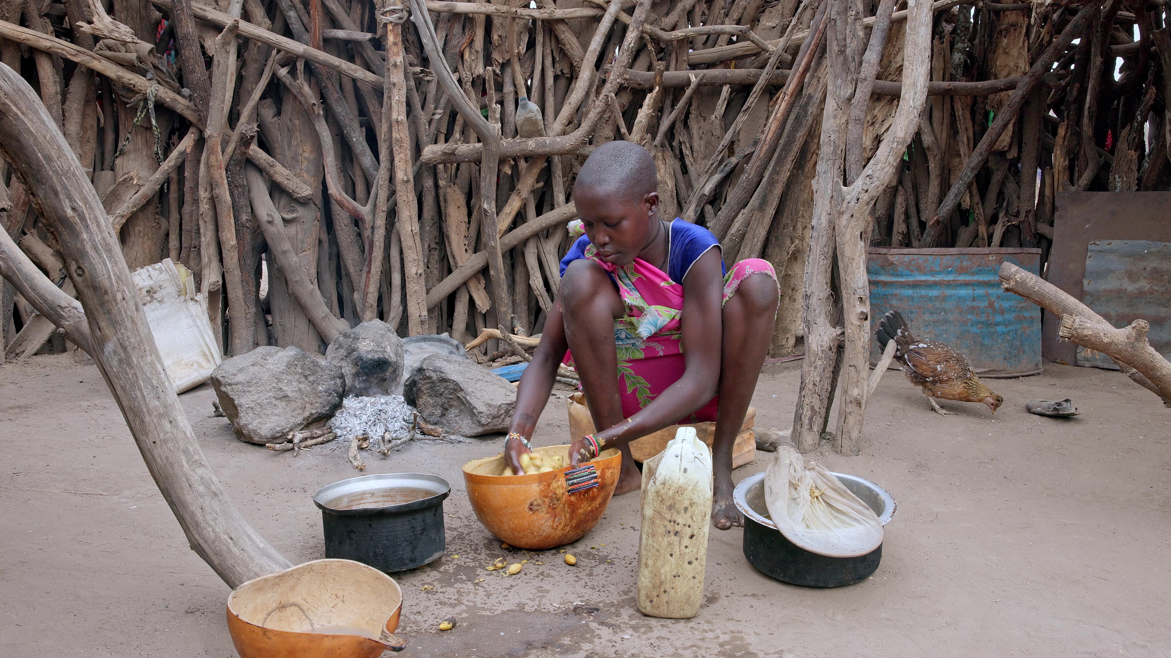 Cooking over a Three Stone Fire in Africa
