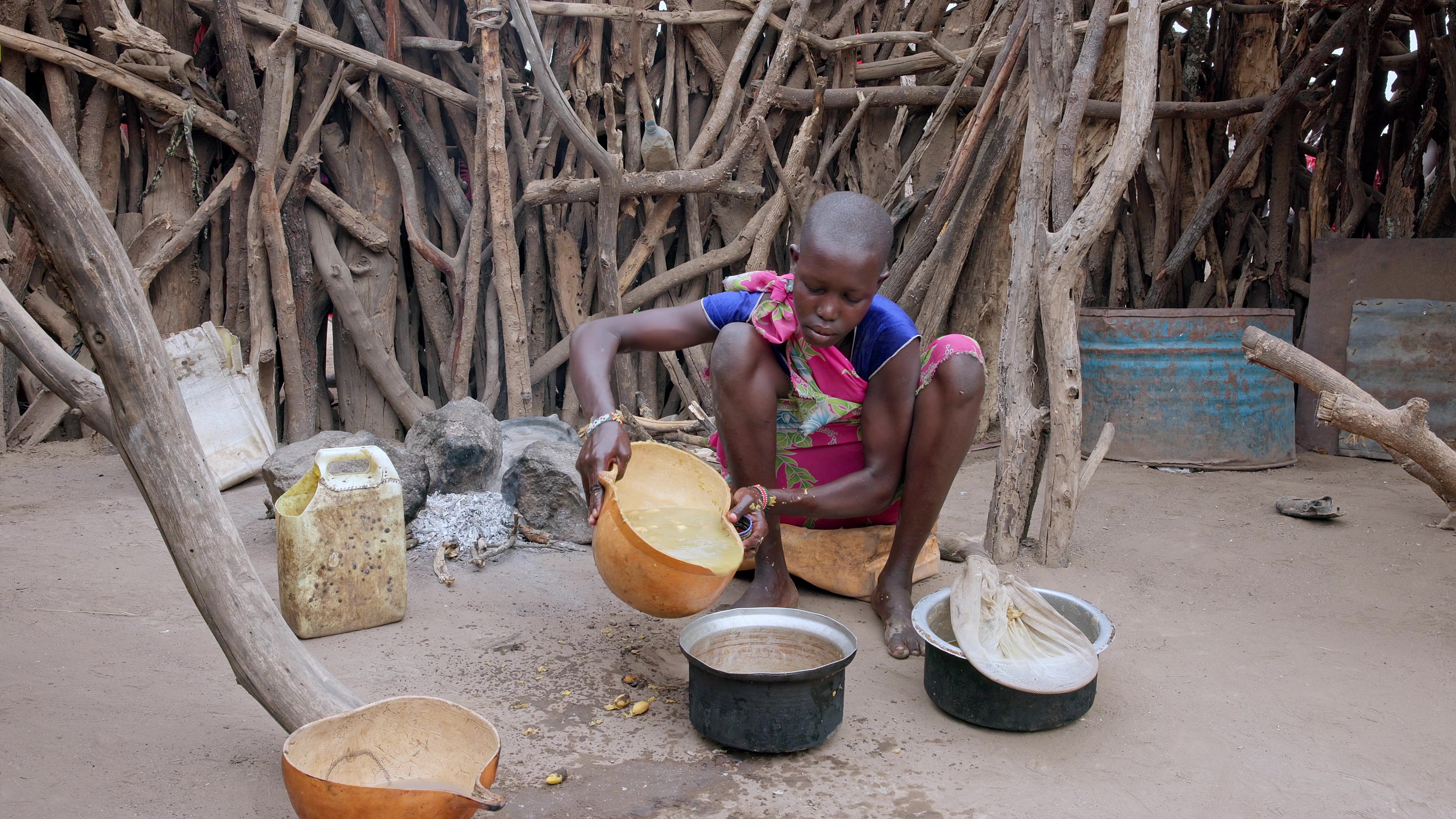 Cooking over a Three Stone Fire in Africa