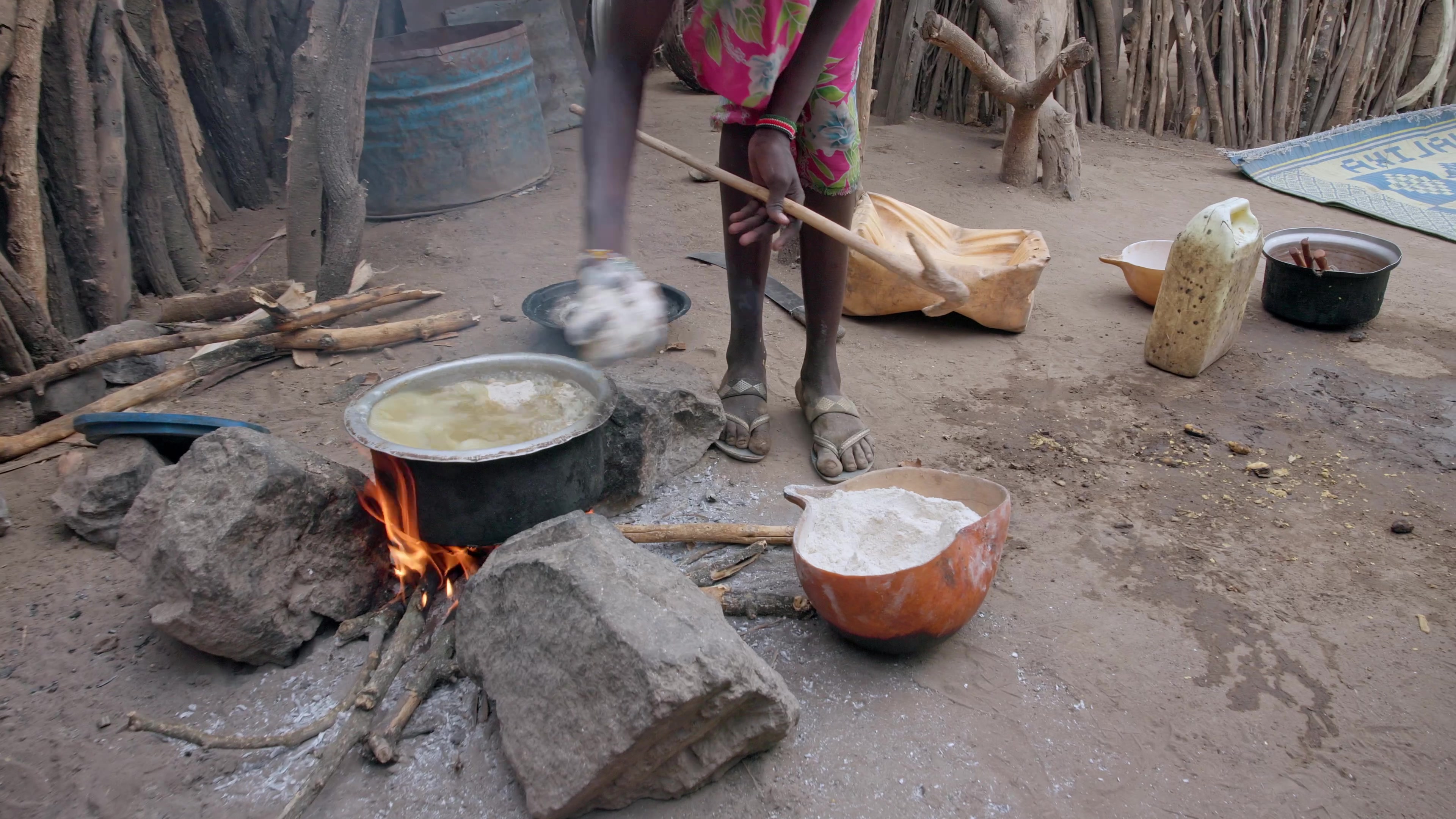 Cooking over a Three Stone Fire in Africa