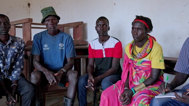 Sensitization Meetings with Parents — Parents attend sensitizations meeting conducted by ADRA where they learn about the dangers of giving their young girls ...