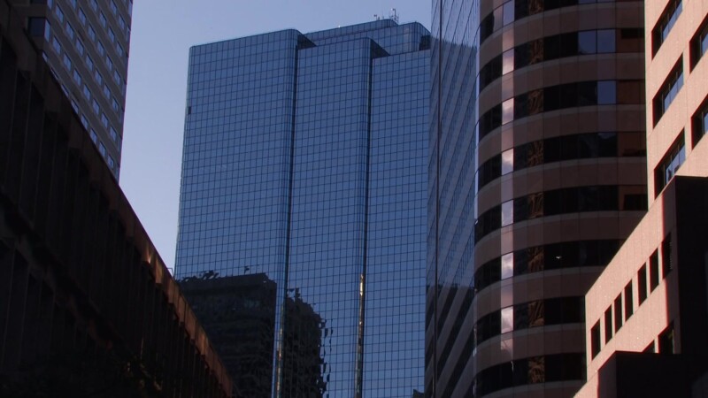 Boston Downtown — Buildings of business and commerece in Downtown BostonKeywords: Stock Footage, USA, United States, New England, Boston, MA, Massachusetts