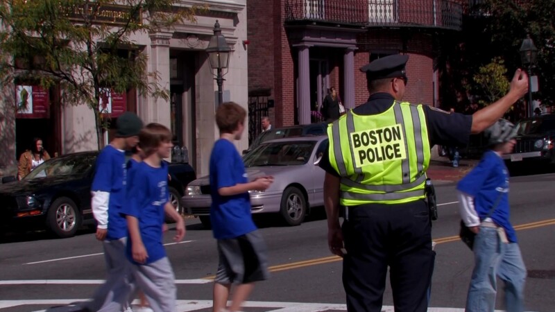 Boston Street Scene — Flags of the World at the United NationsKeywords: Stock Footage, USA, United States, New England, Boston, MA, Massachusetts