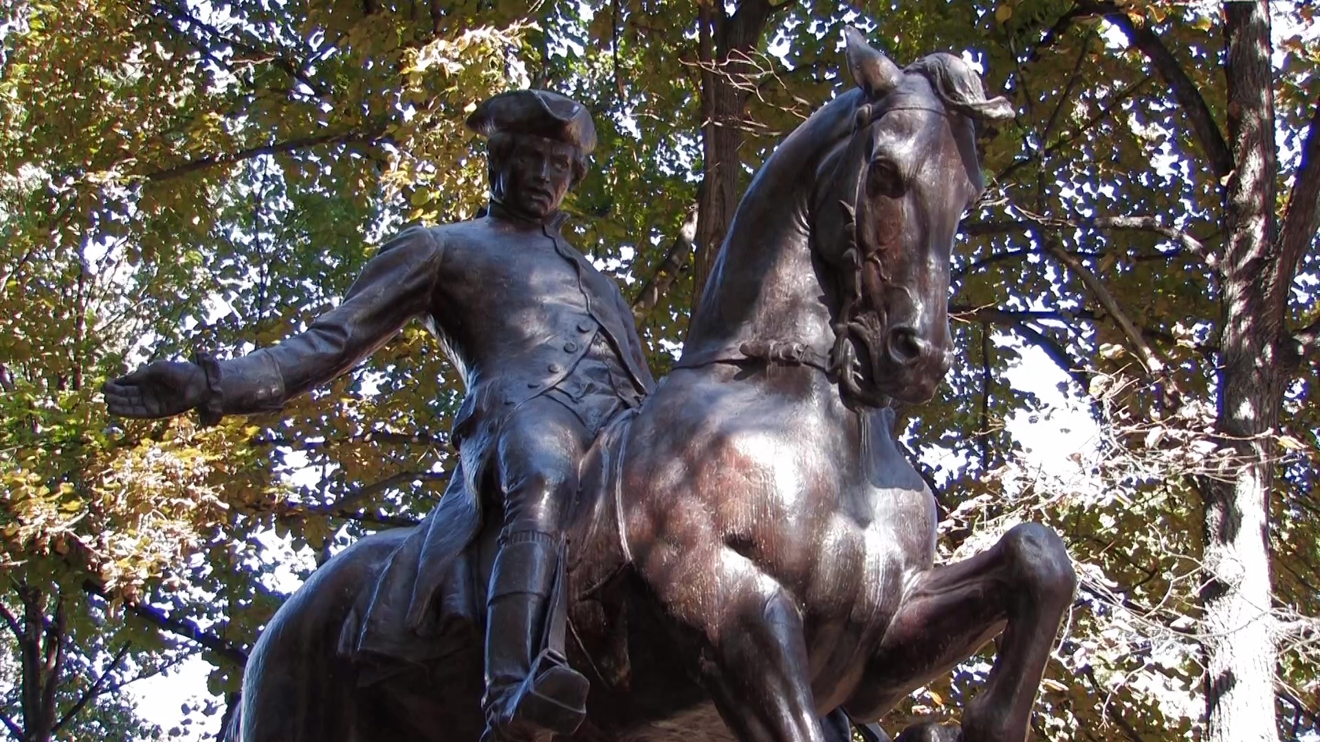 Statue of Paul Revere in Boston