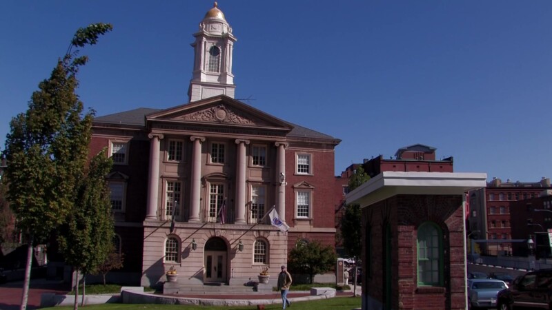 Boston North End — Stock Footage, USA, United States, New England, Boston