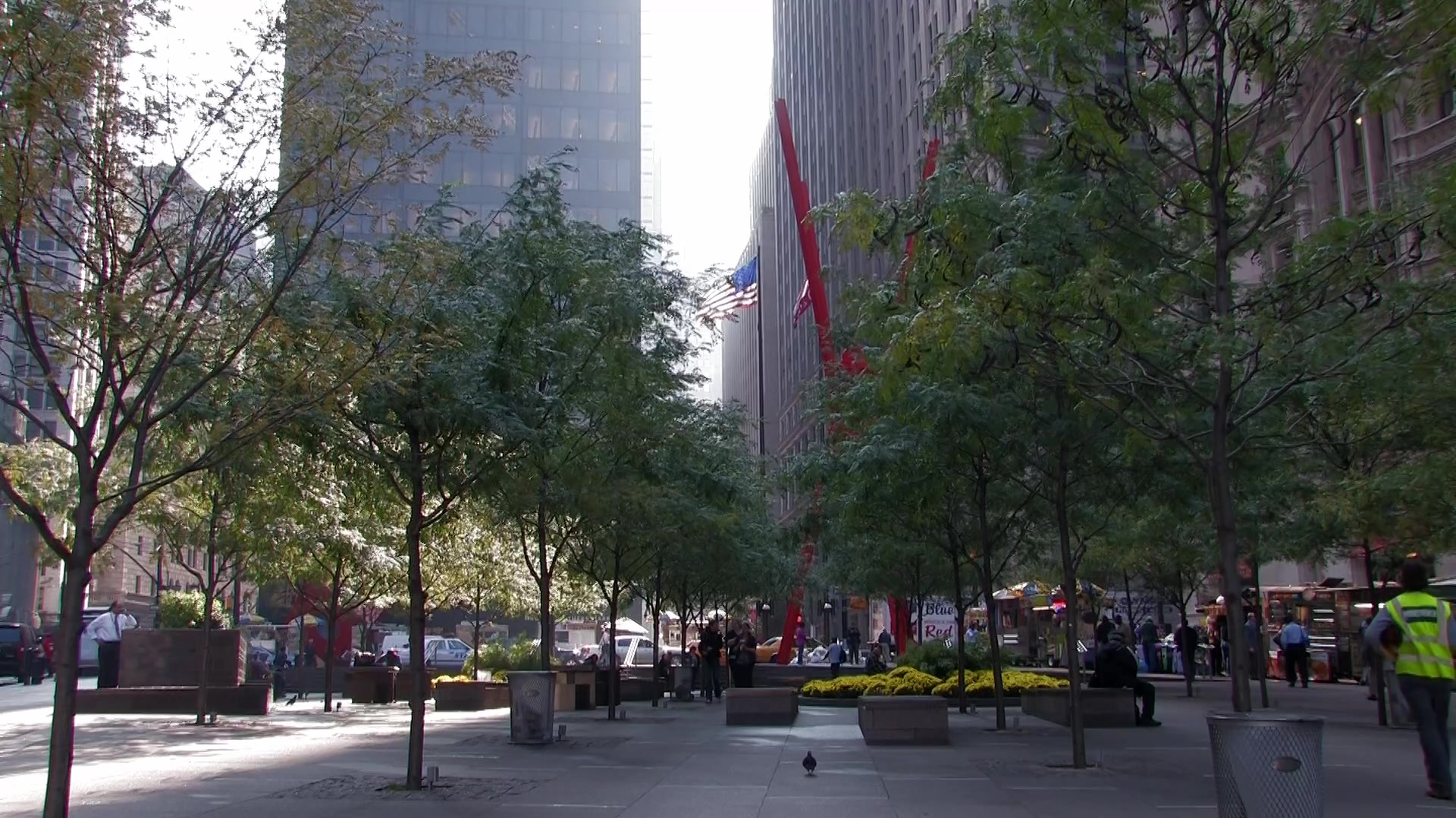 Park Near the site of the old World Trade Center