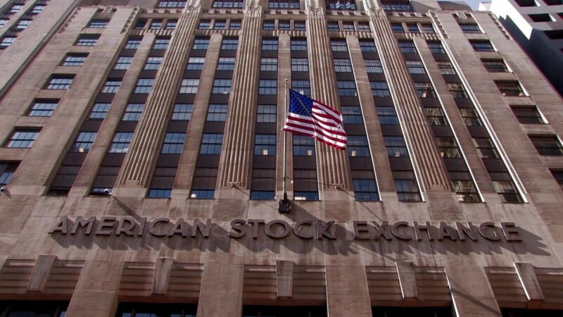 American Stock Exchange — Stock Footage, USA, United States, New York City, New England