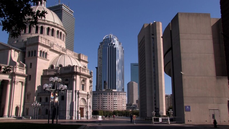 First Church of Christ, Scientist — Stock Footage, USA, United States, New England