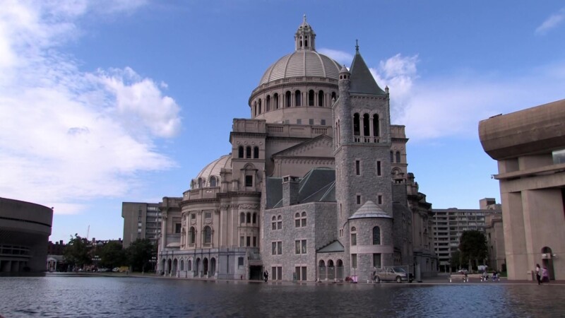 First Church of Christ, Scientist — Stock Footage, USA, United States, New England