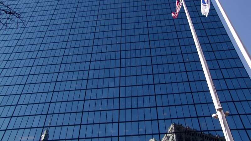 John Hancock Tower — Buildings of business and commerece in Downtown BostonKeywords: Stock Footage, USA, United States, New England