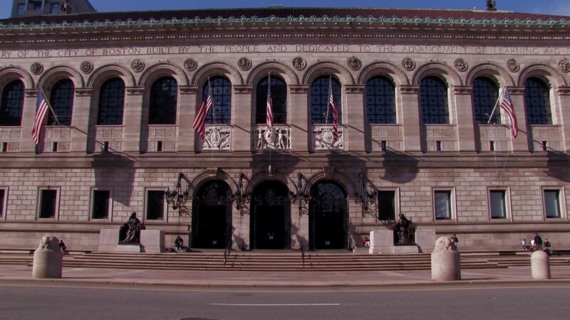 Boston Public Library — Stock Footage, USA, United States, New England