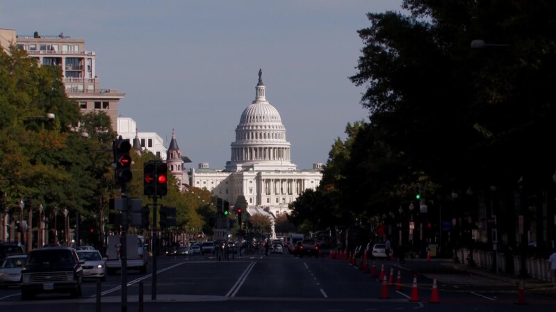 United States Capitol Building — Stock video footage of the US Capital Building as seen from Pennsylvania Ave in Washington, DCKeywords: Stock Footage, USA, ...