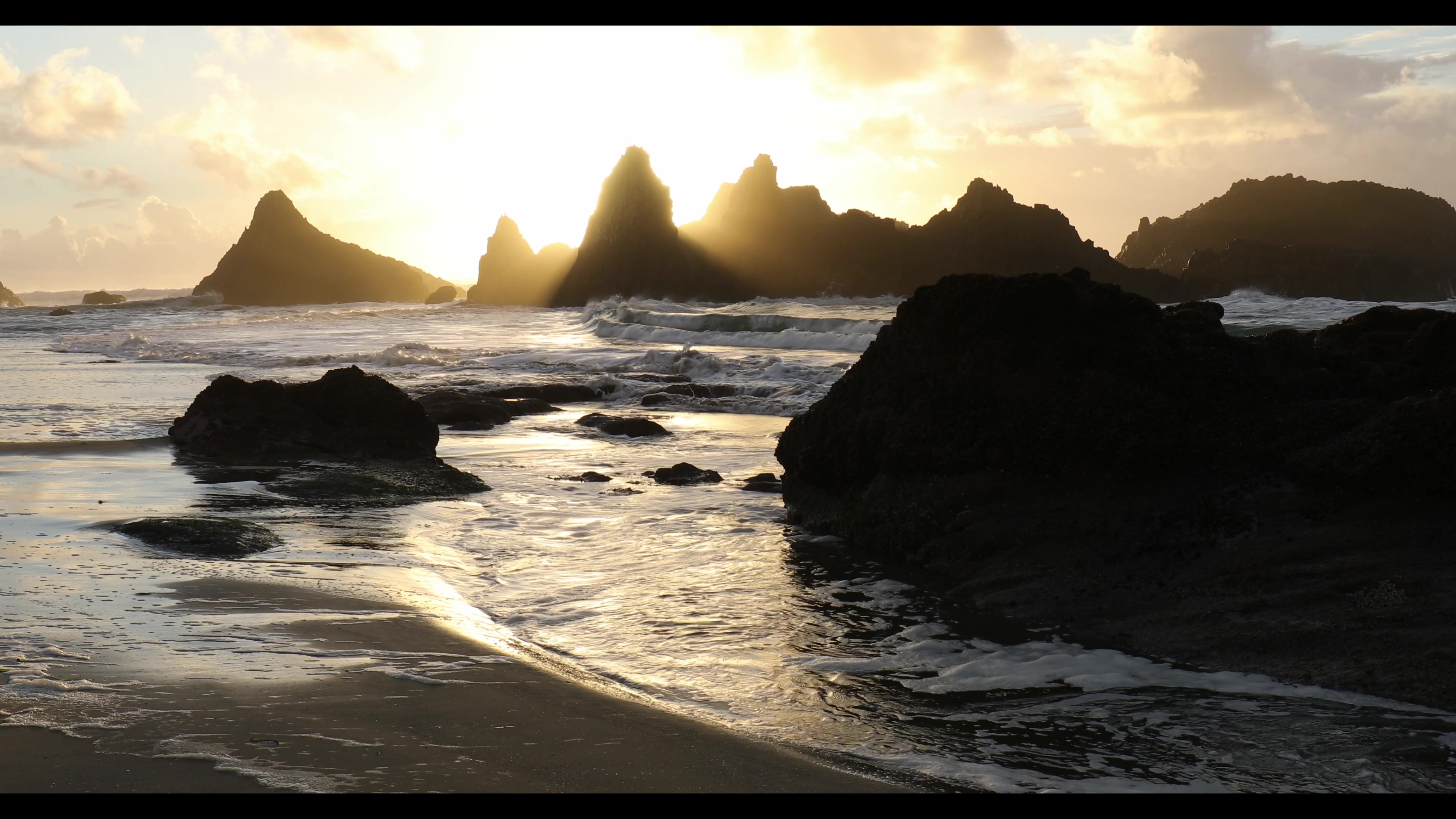 Sunset on an Oregon Beach