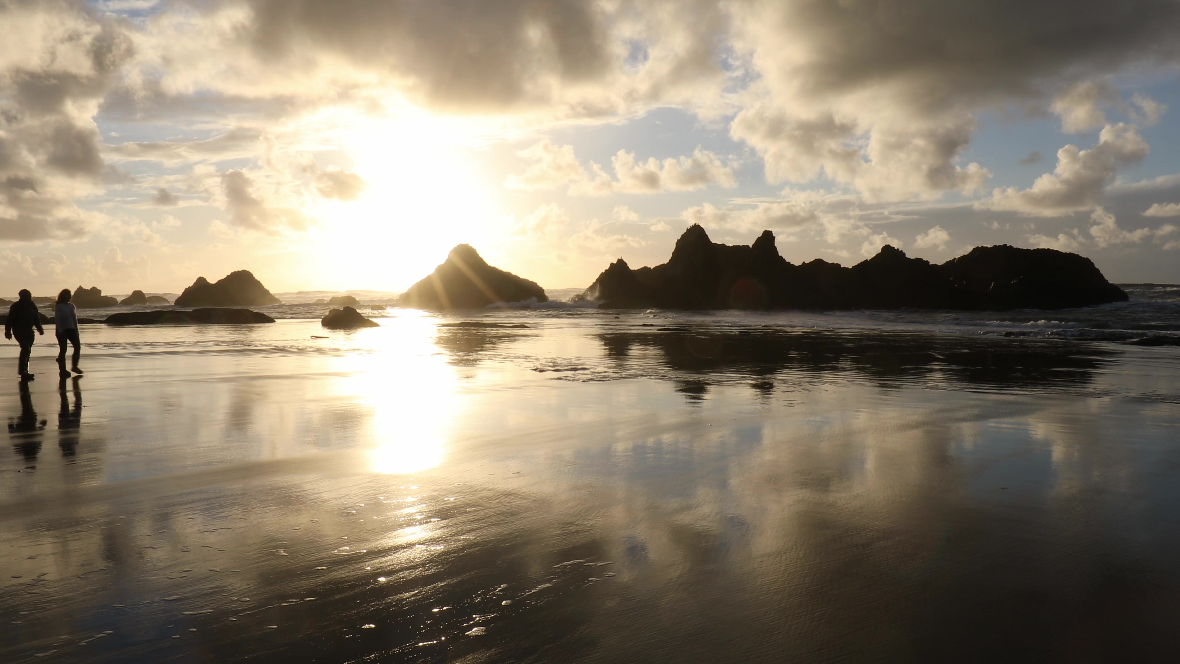 Sunset on an Oregon Beach