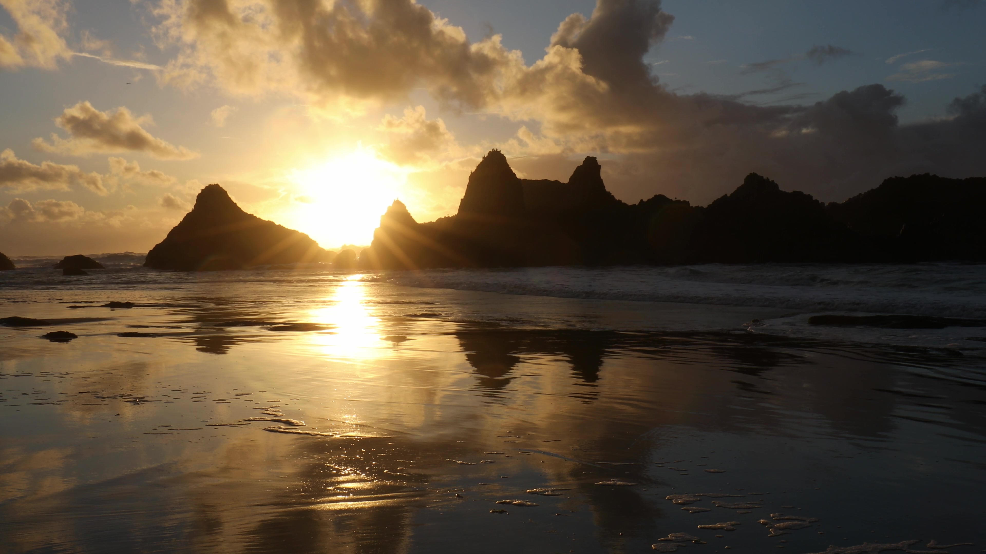 Sunset on an Oregon Beach