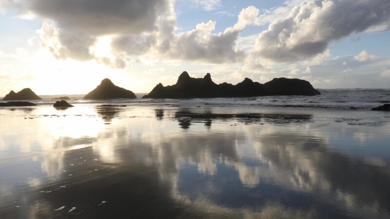 Reflections at the Beach — United States, Scenic