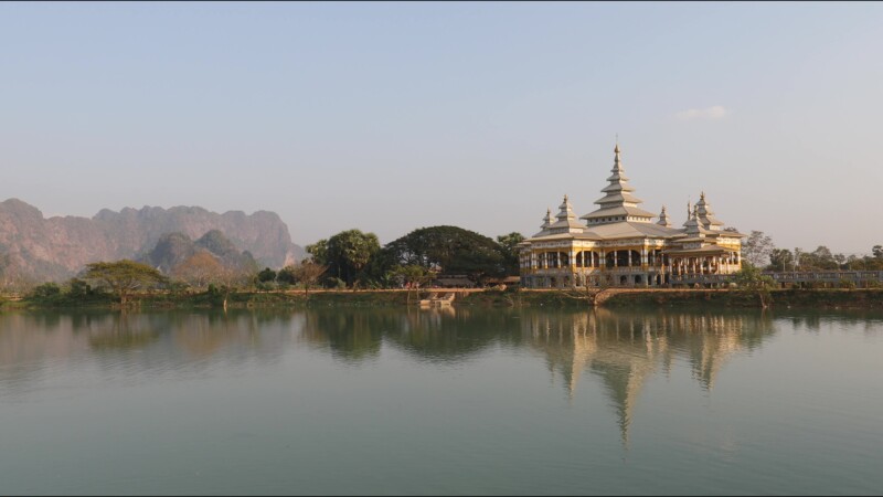 Buddhist Pagoda — Myanmar, Burma, Burmese, Karen, Scenic