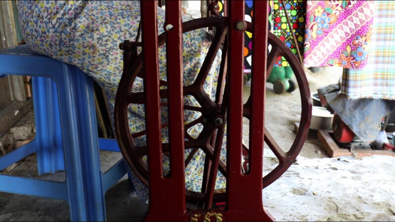 Small Clothes Making Shop — Young hearing impaired girl opens her own business making clothes out of her home, thanks to the training that she has received f...