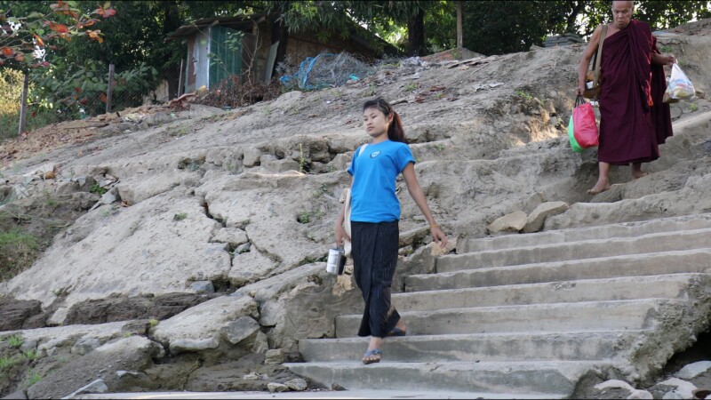 Attending a Trade school — Young hearing impaired girl goes to a trade school each day to learn how to make clothes so she can start her own income generatin...