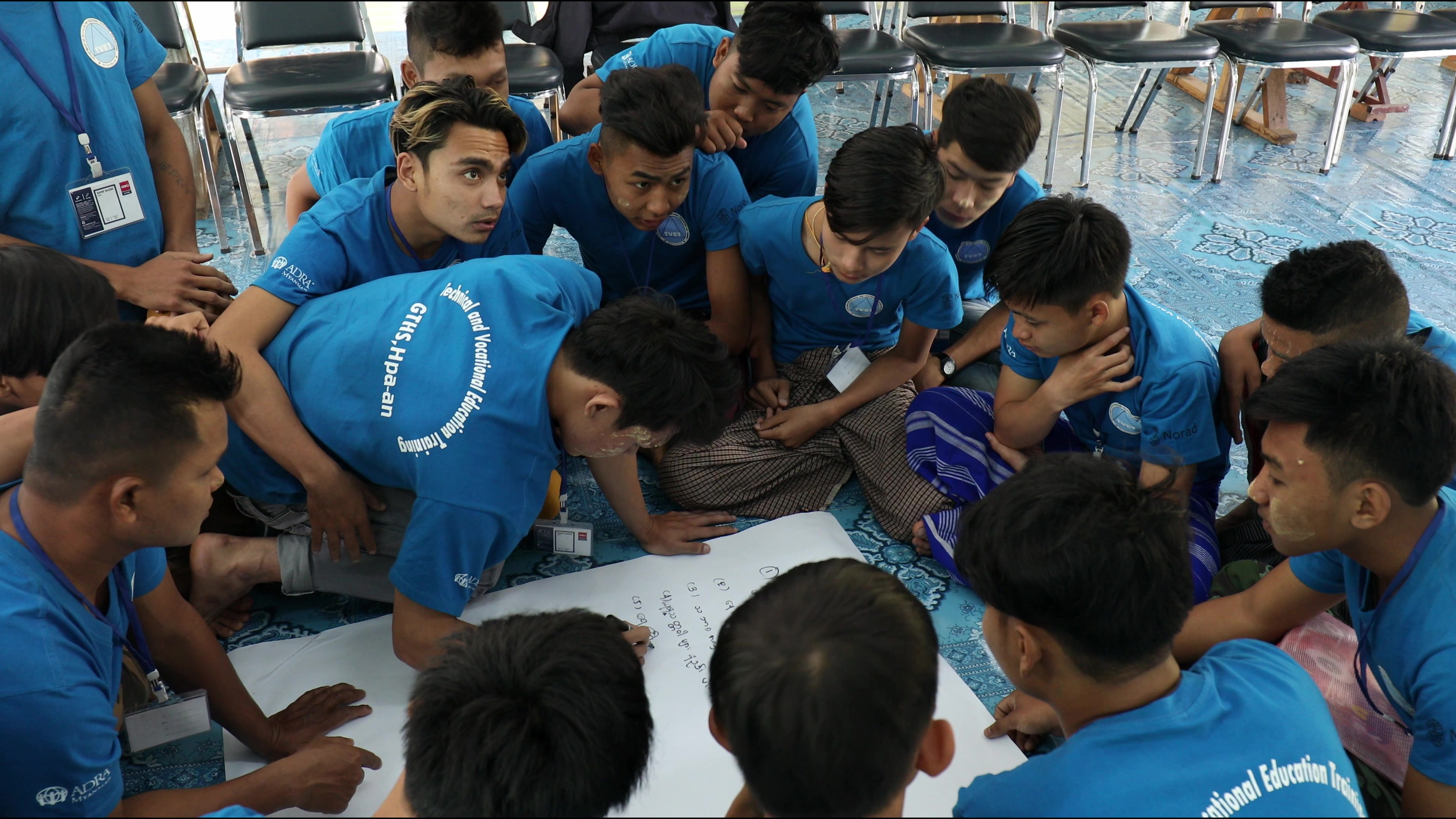 Students at A Trade School