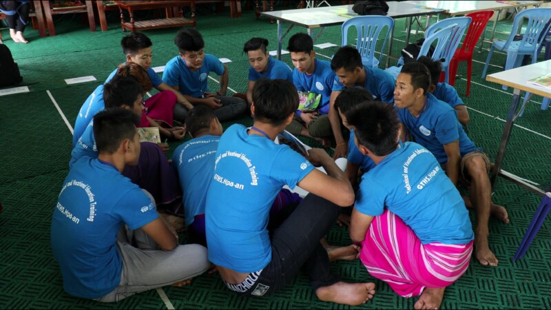 Students at A Trade School — Young Men learn a trade at a school in Myanmar, built and run by ADRA. — Myanmar, Burma, Burmese, Karen, students