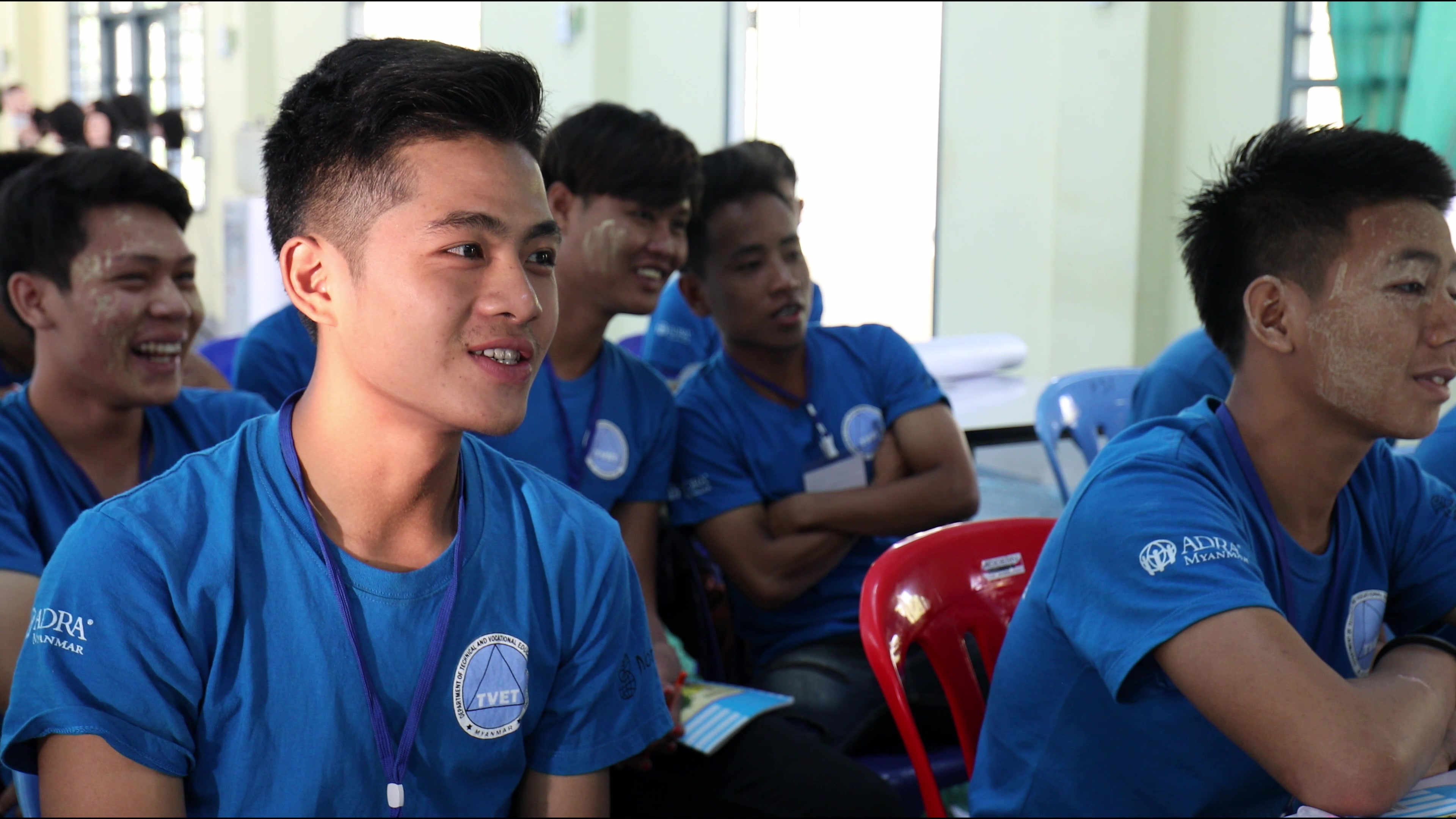 Students at A Trade School