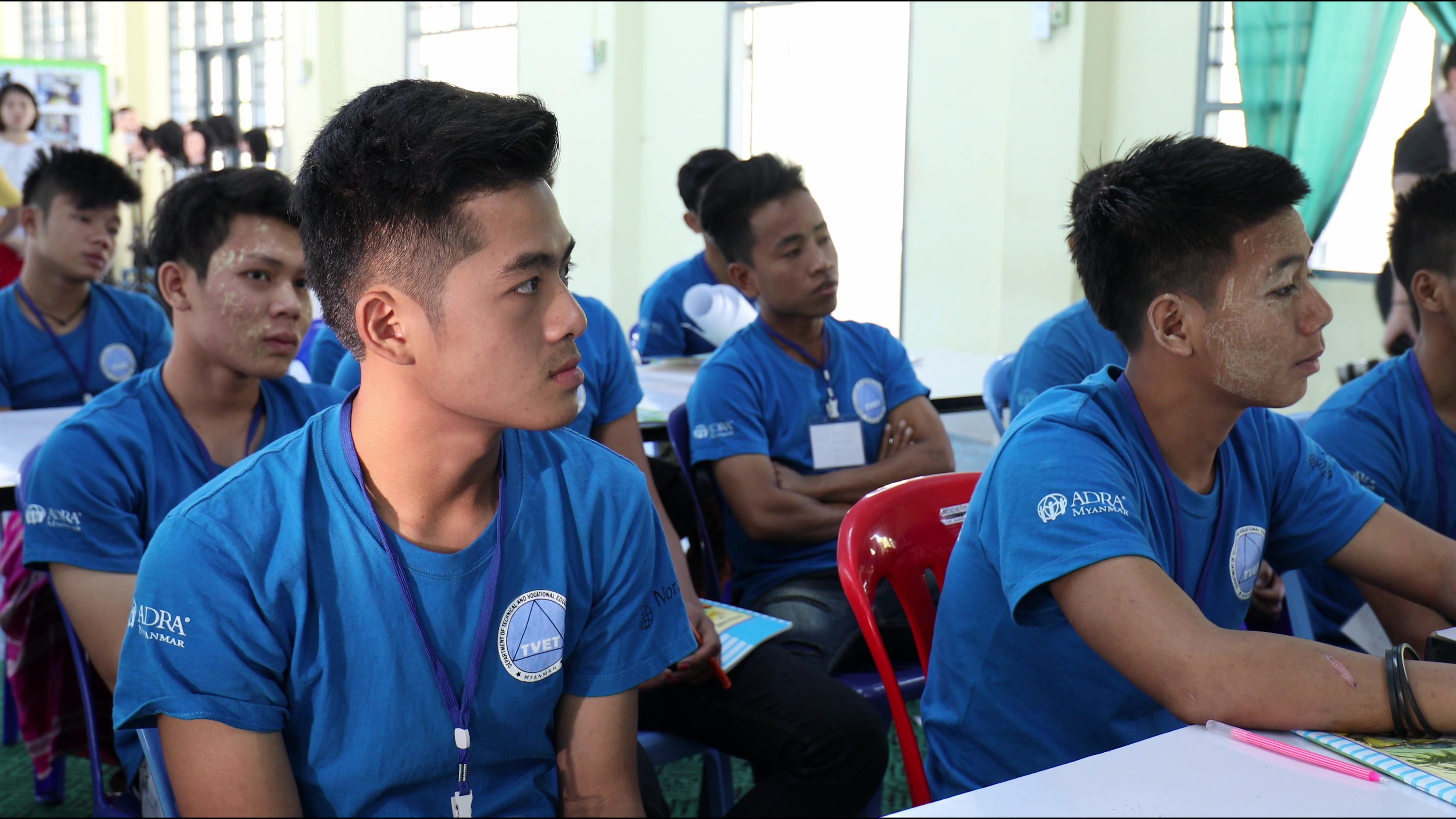 Students at A Trade School