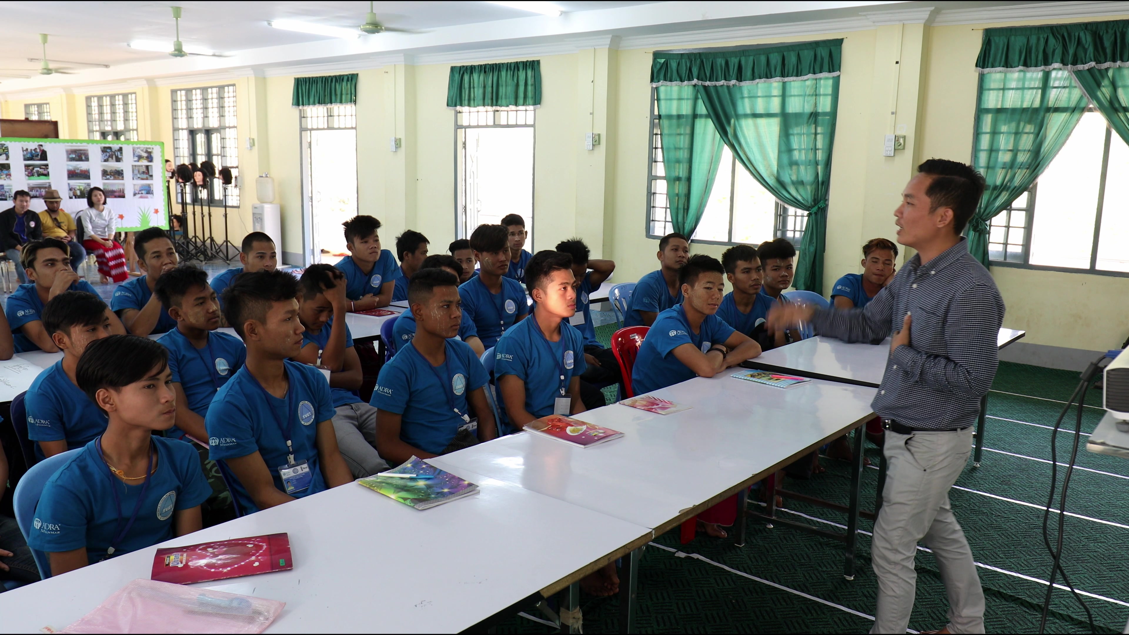 Students at A Trade School