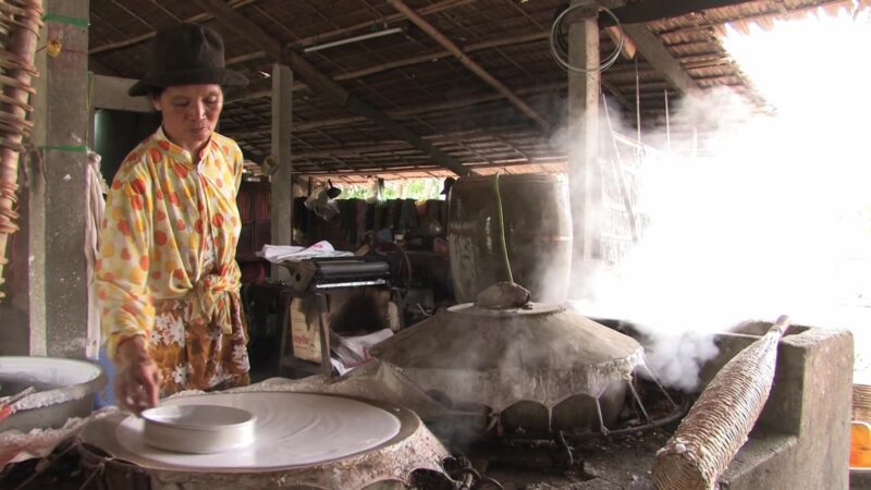 Making Rice Noodles