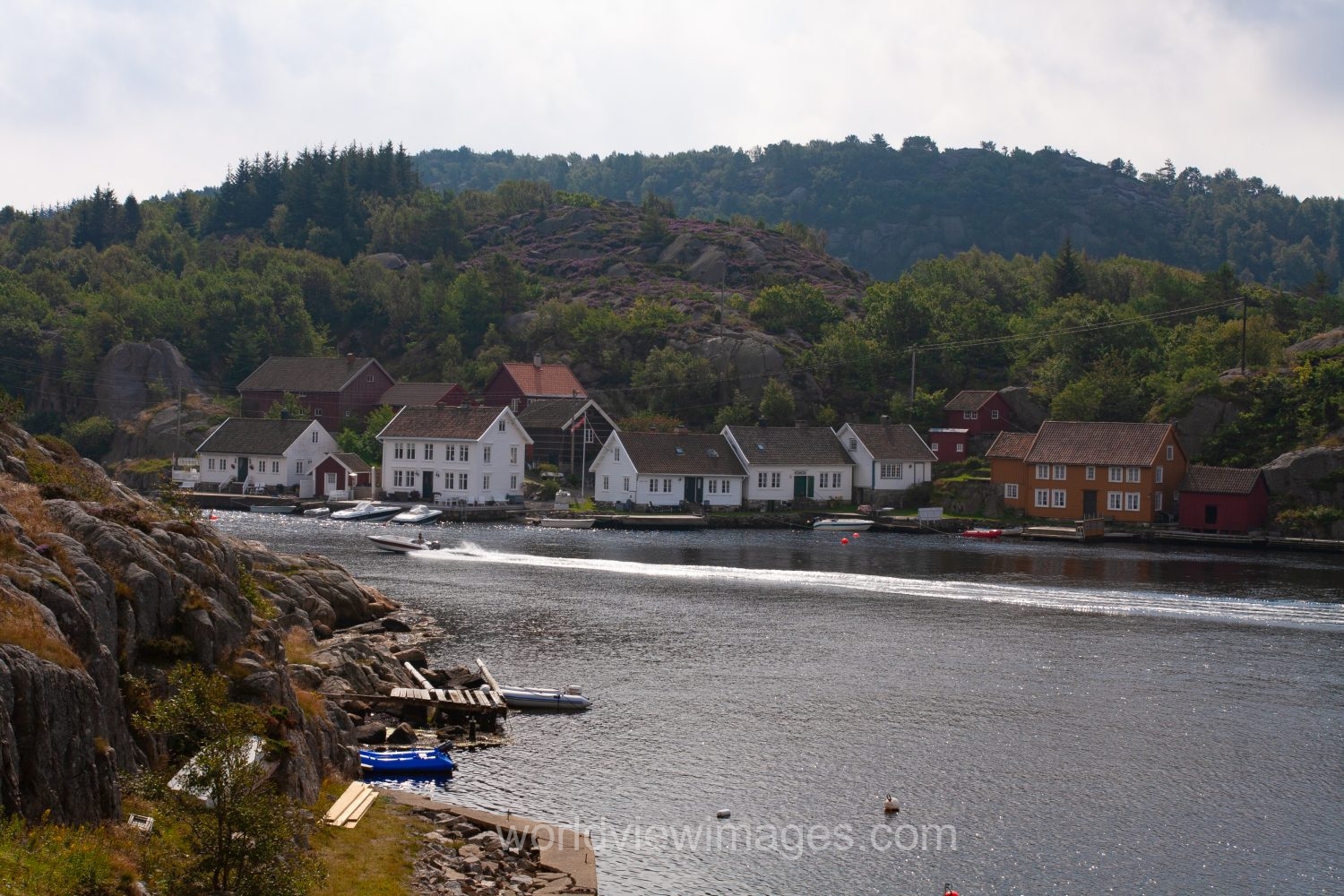 Scenic fishing Village in Norway