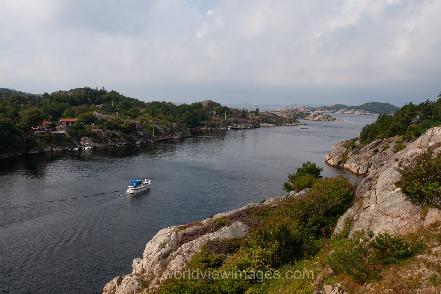Scenic fishing Village in Norway