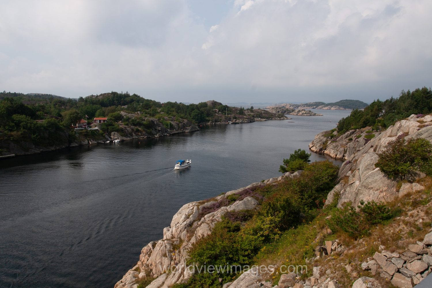 Scenic fishing Village in Norway