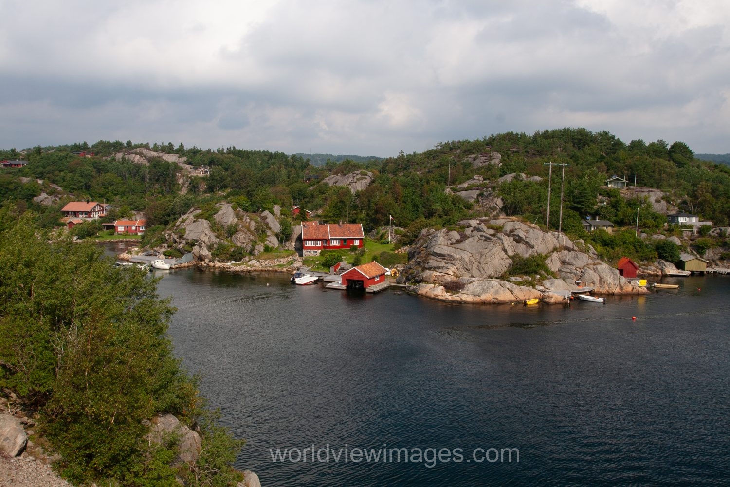 Scenic fishing Village in Norway