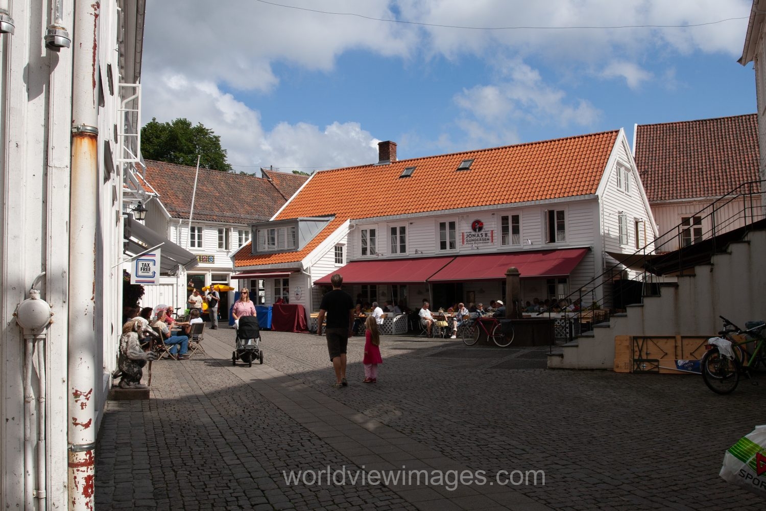 Typical village in Norway