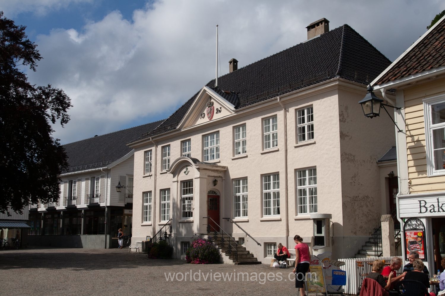 Typical village in Norway
