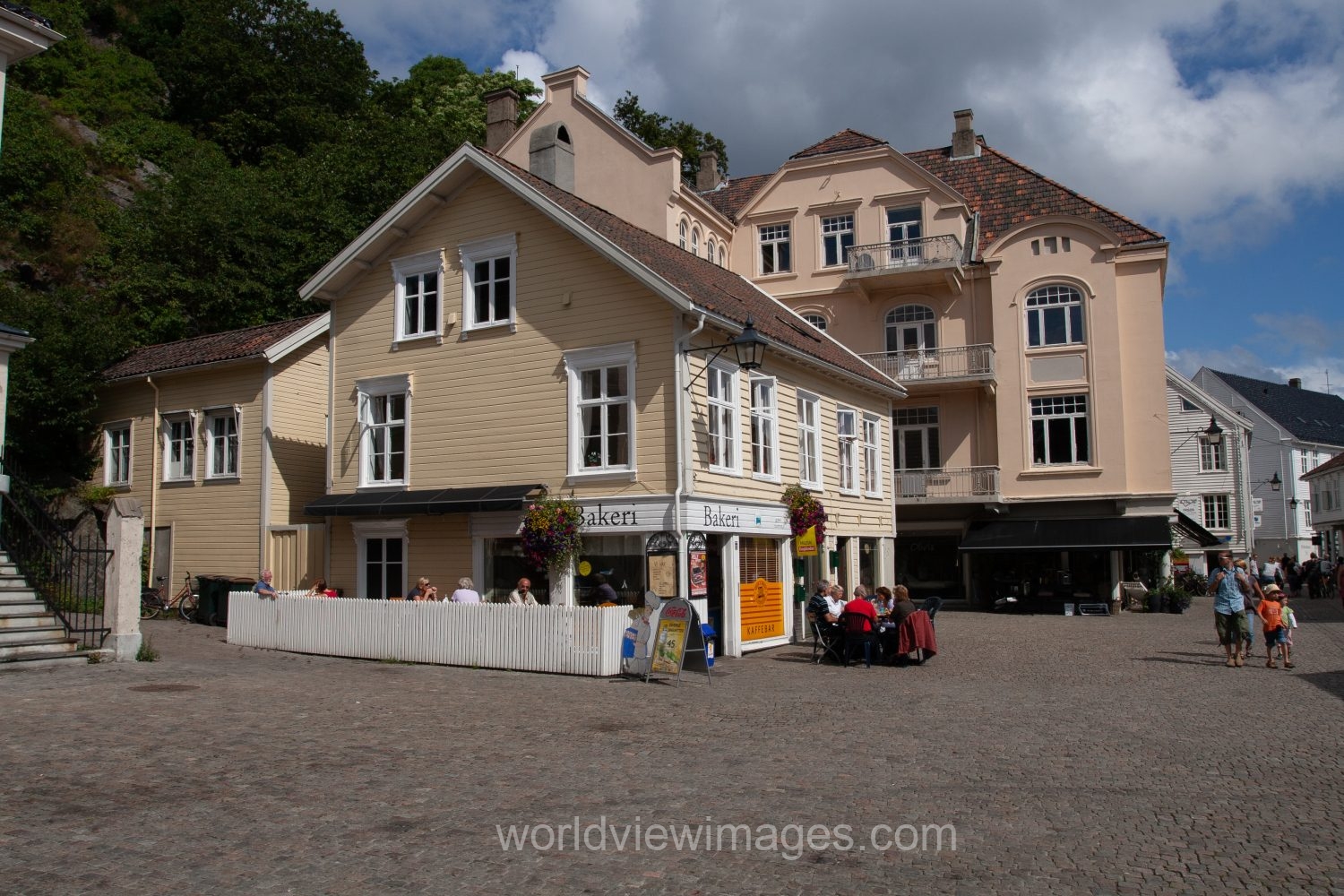 Typical village in Norway