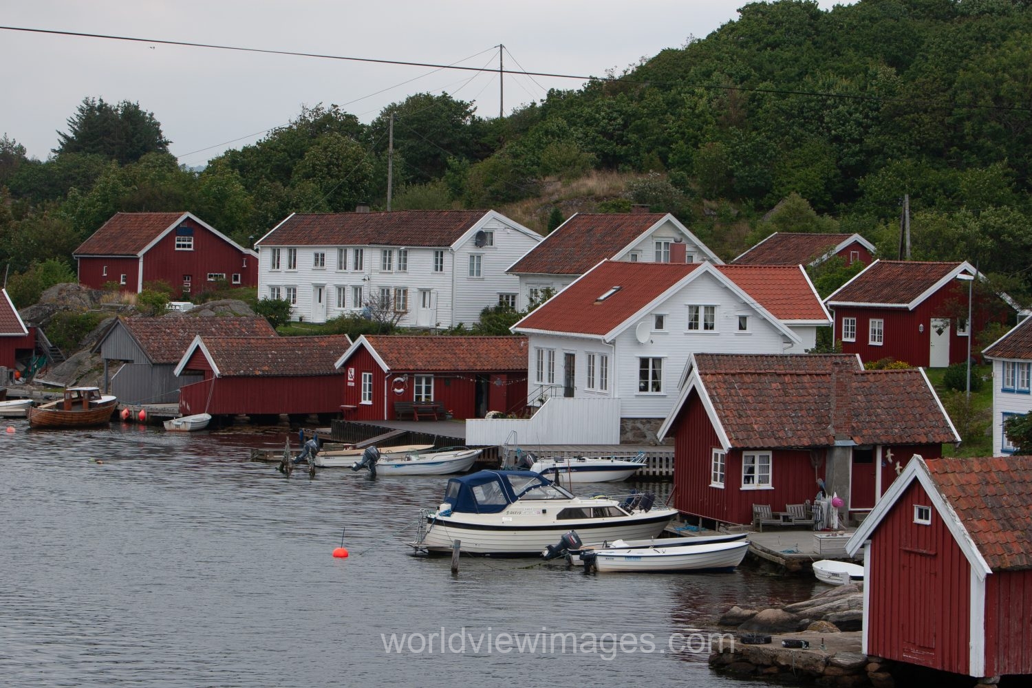 Scenic fishing Village in Norway