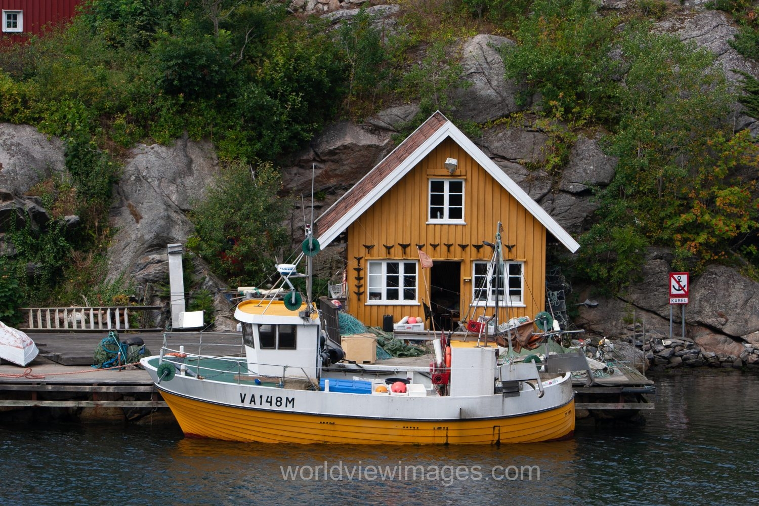 Scenic fishing Village in Norway