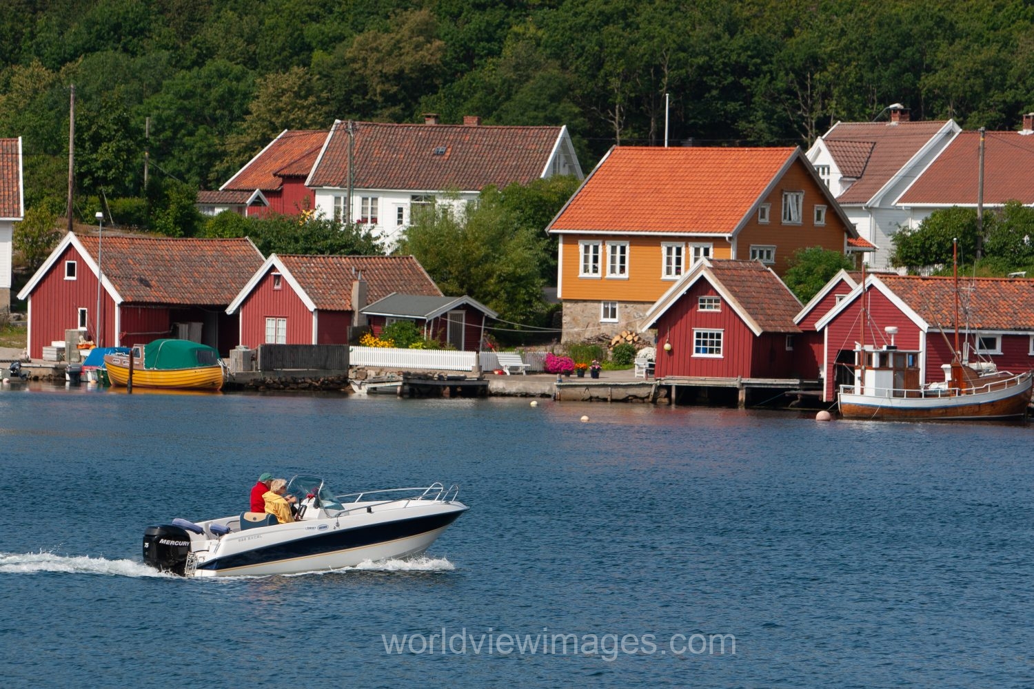 Scenic fishing Village in Norway