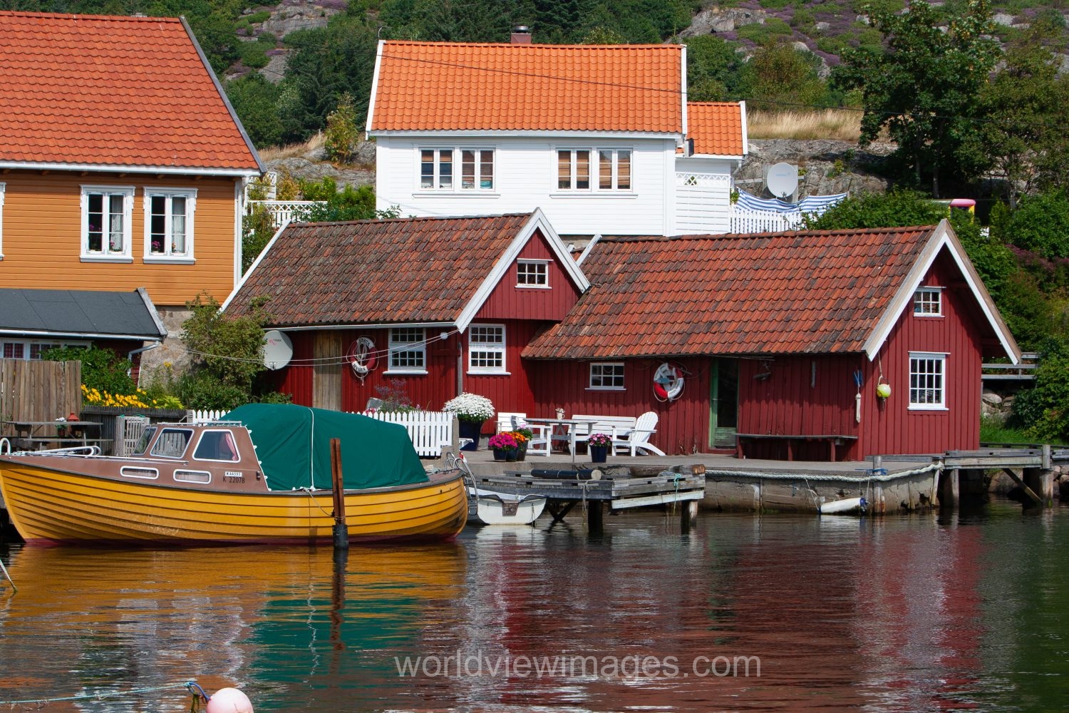 Scenic fishing Village in Norway
