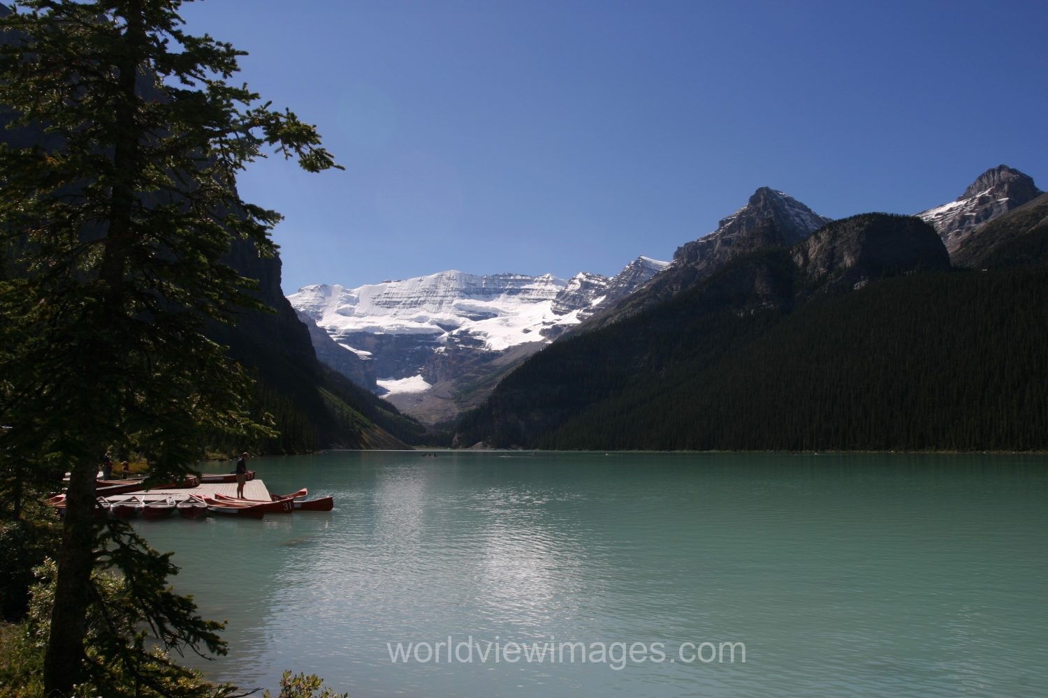 Stock Images of Lakes: Lake Louise in Banff National Park in Canada