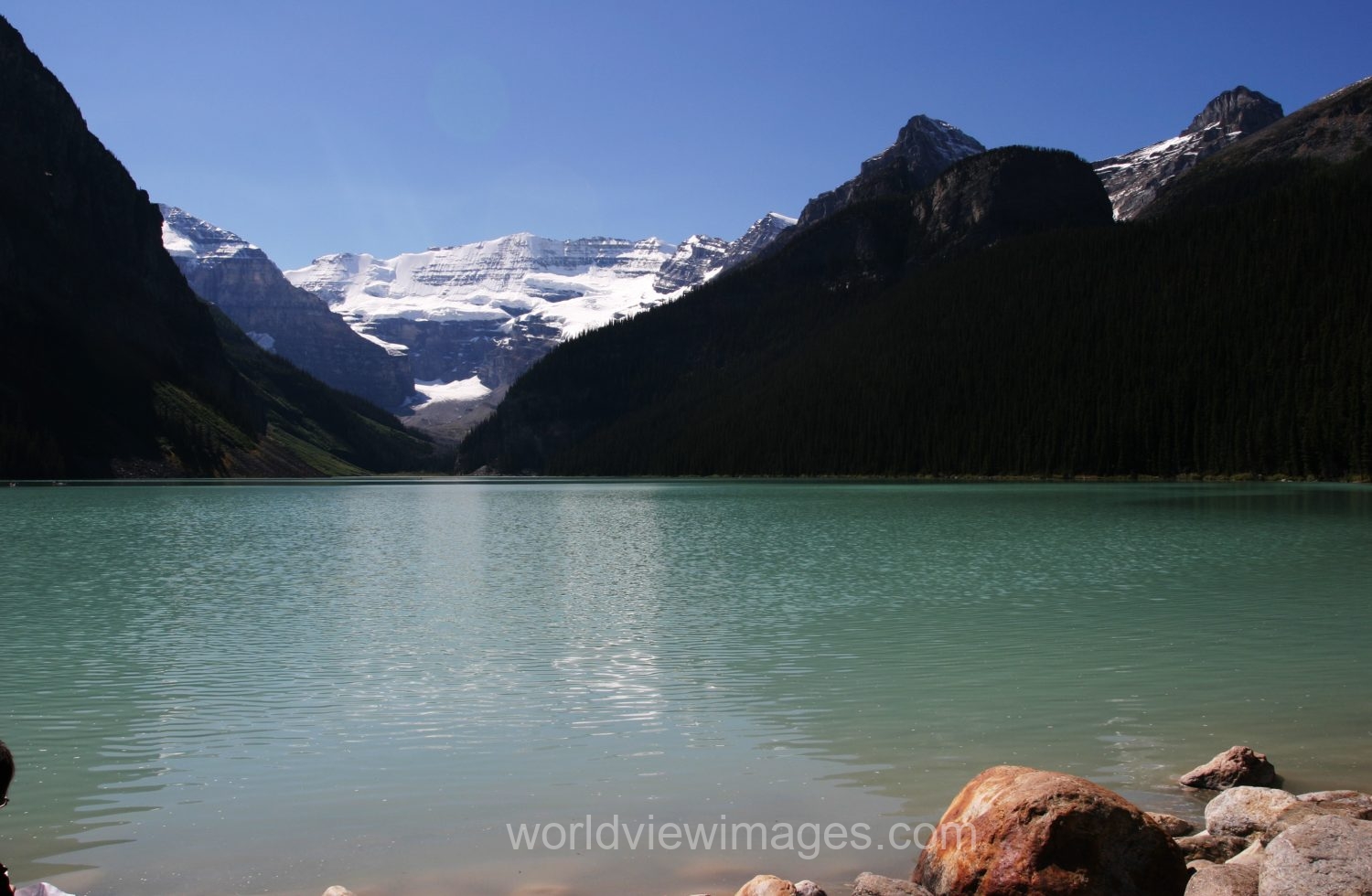 Stock Images of Lakes: Lake Louise in Banff National Park in Canada